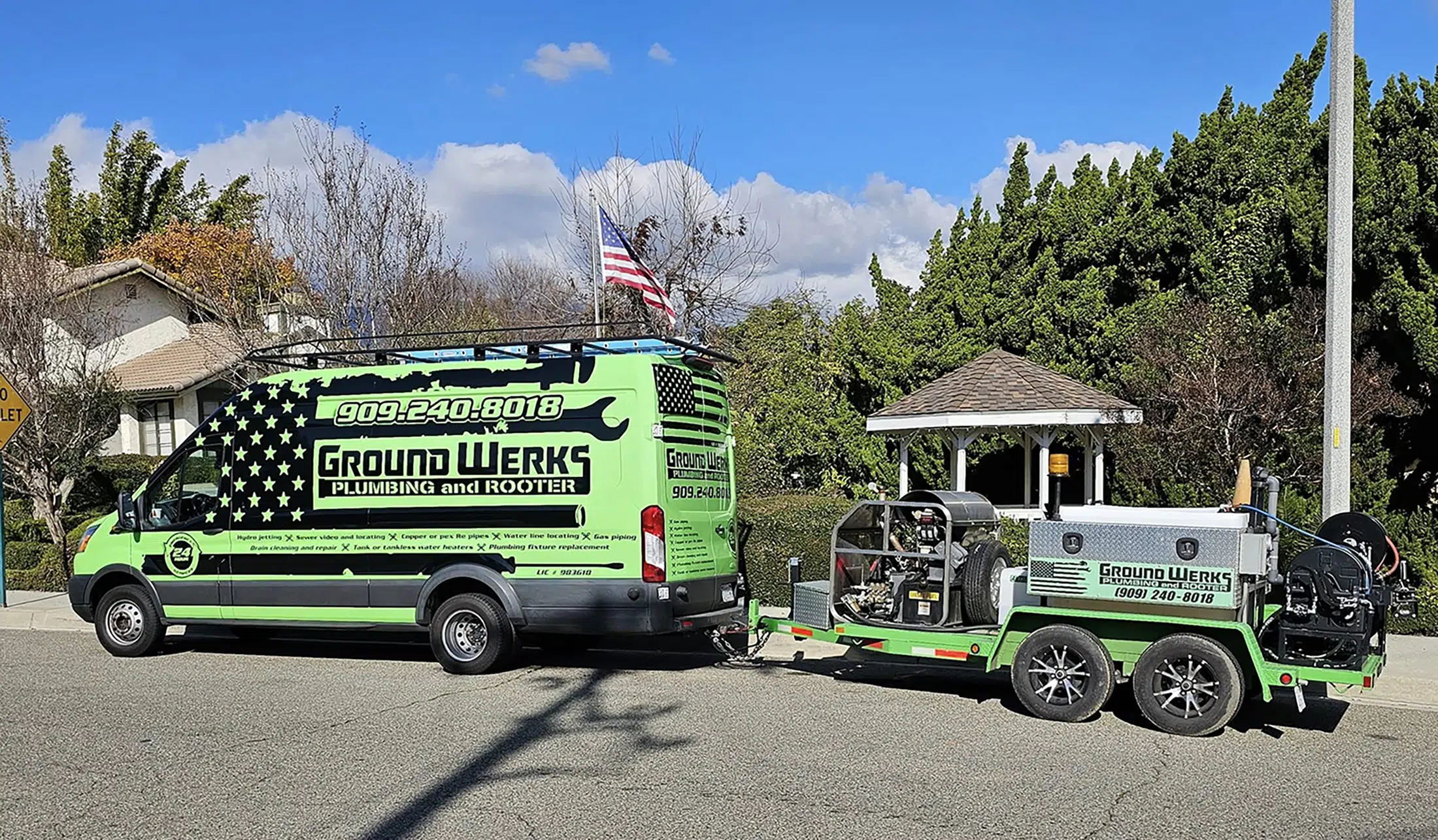 Ground Werks truck in Rancho Cucamonga
