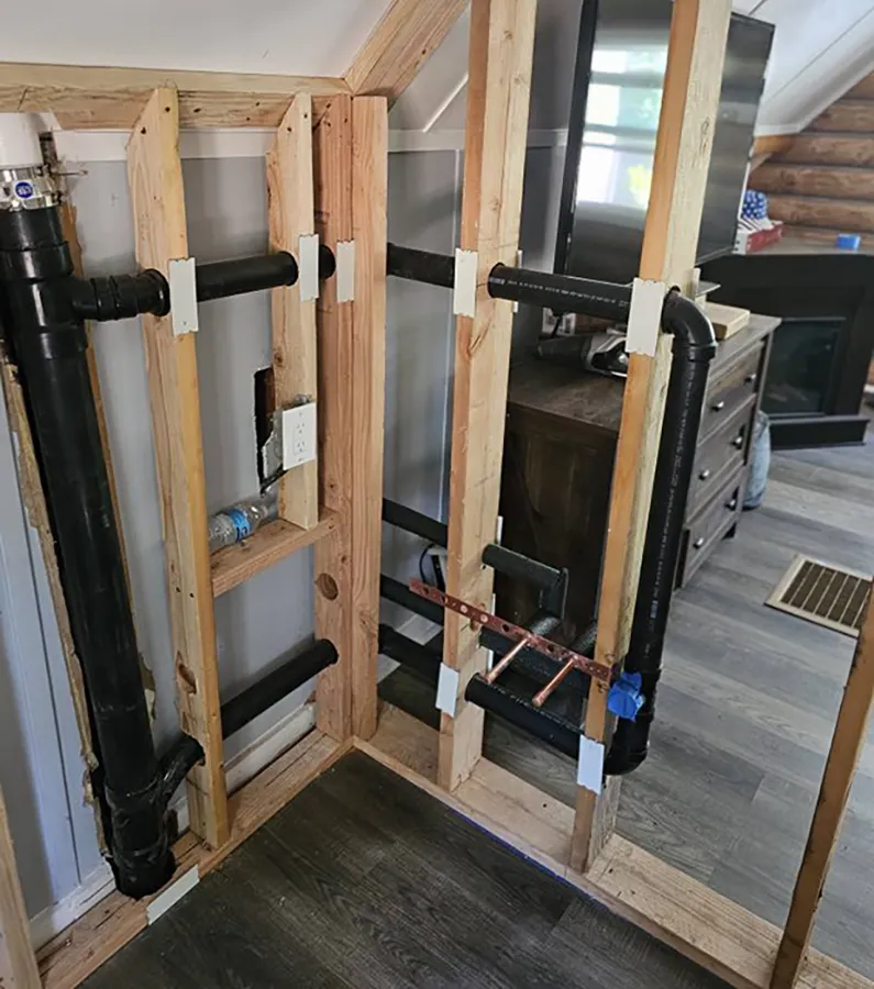 New piping in residential home in Rancho Cucamonga